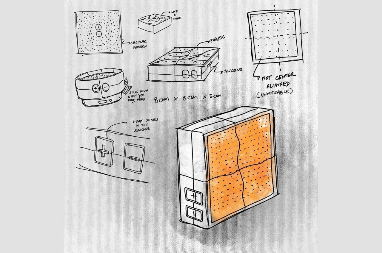 speaker，The Imperfect Speak，loudspeaker box，orange，