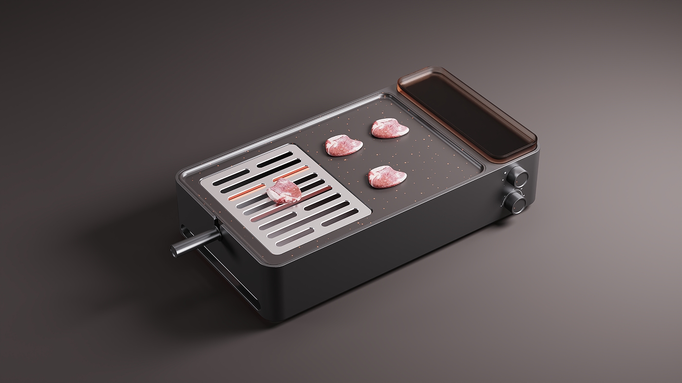 product design，Roger，Electric oven，barbecue，