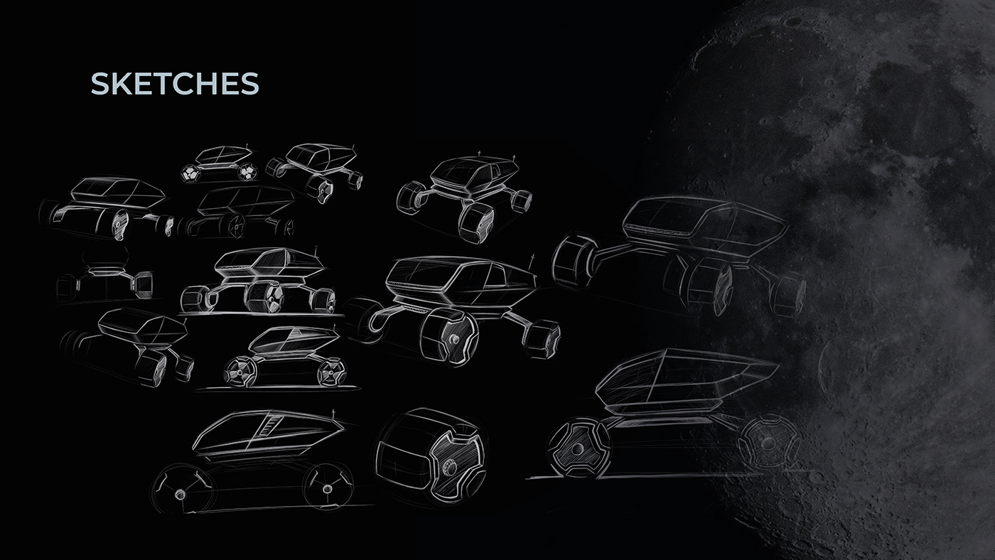 Robin Mazánek，MoonRacer，conceptual design，nasa，Cyberpunk design，Automobile design，