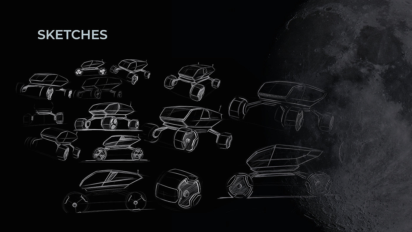 Robin Mazánek，MoonRacer，conceptual design，nasa，Cyberpunk design，Automobile design，