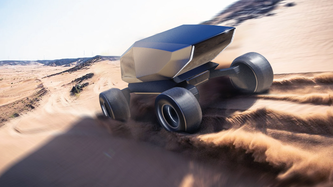 Robin Mazánek，MoonRacer，conceptual design，nasa，Cyberpunk design，Automobile design，