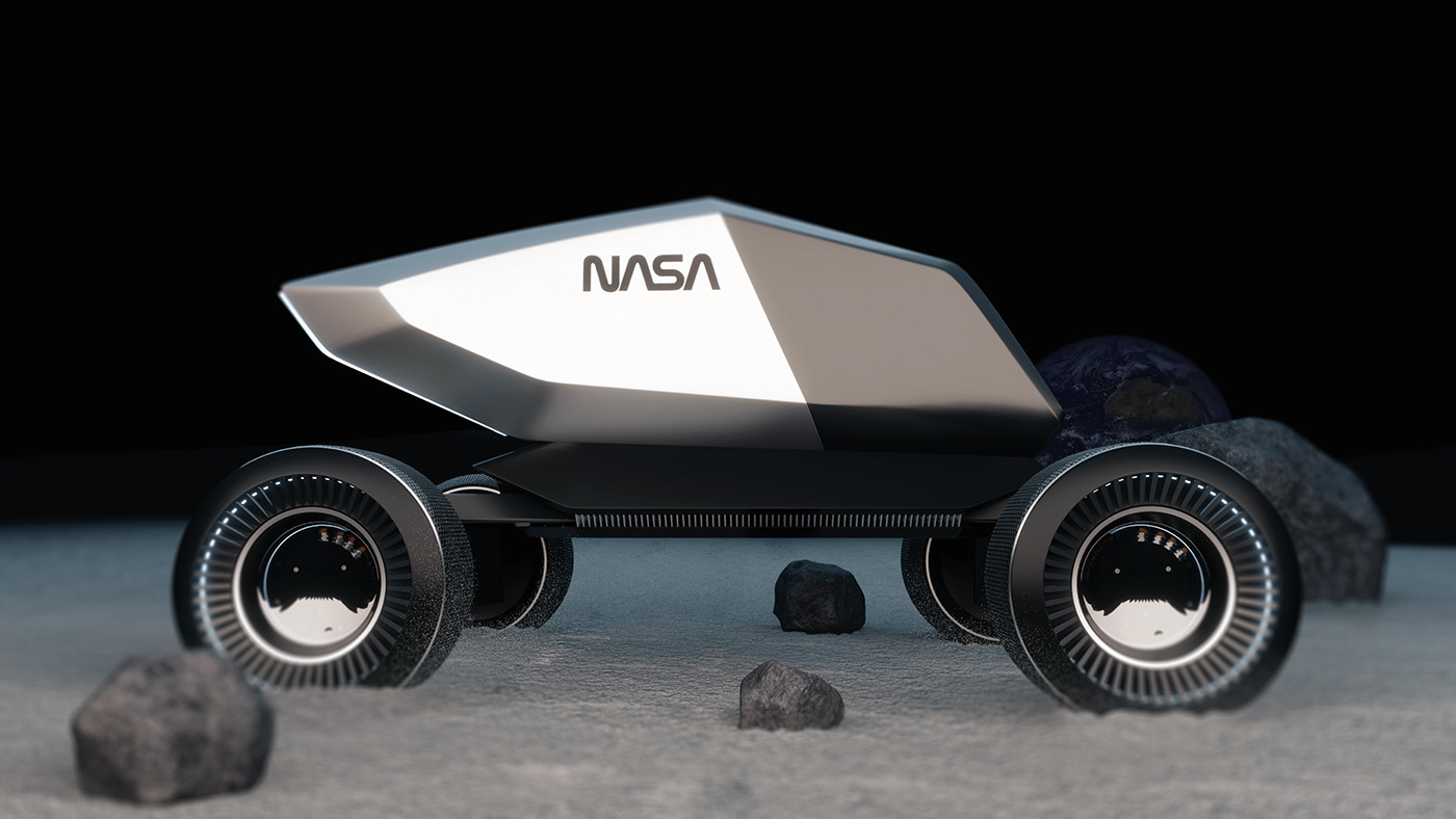 Robin Mazánek，MoonRacer，conceptual design，nasa，Cyberpunk design，Automobile design，