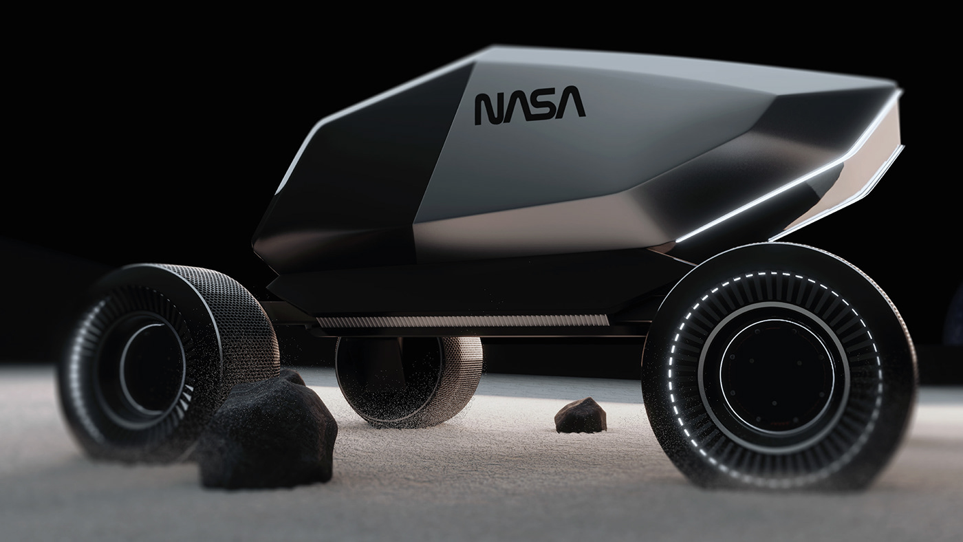 Robin Mazánek，MoonRacer，conceptual design，nasa，Cyberpunk design，Automobile design，