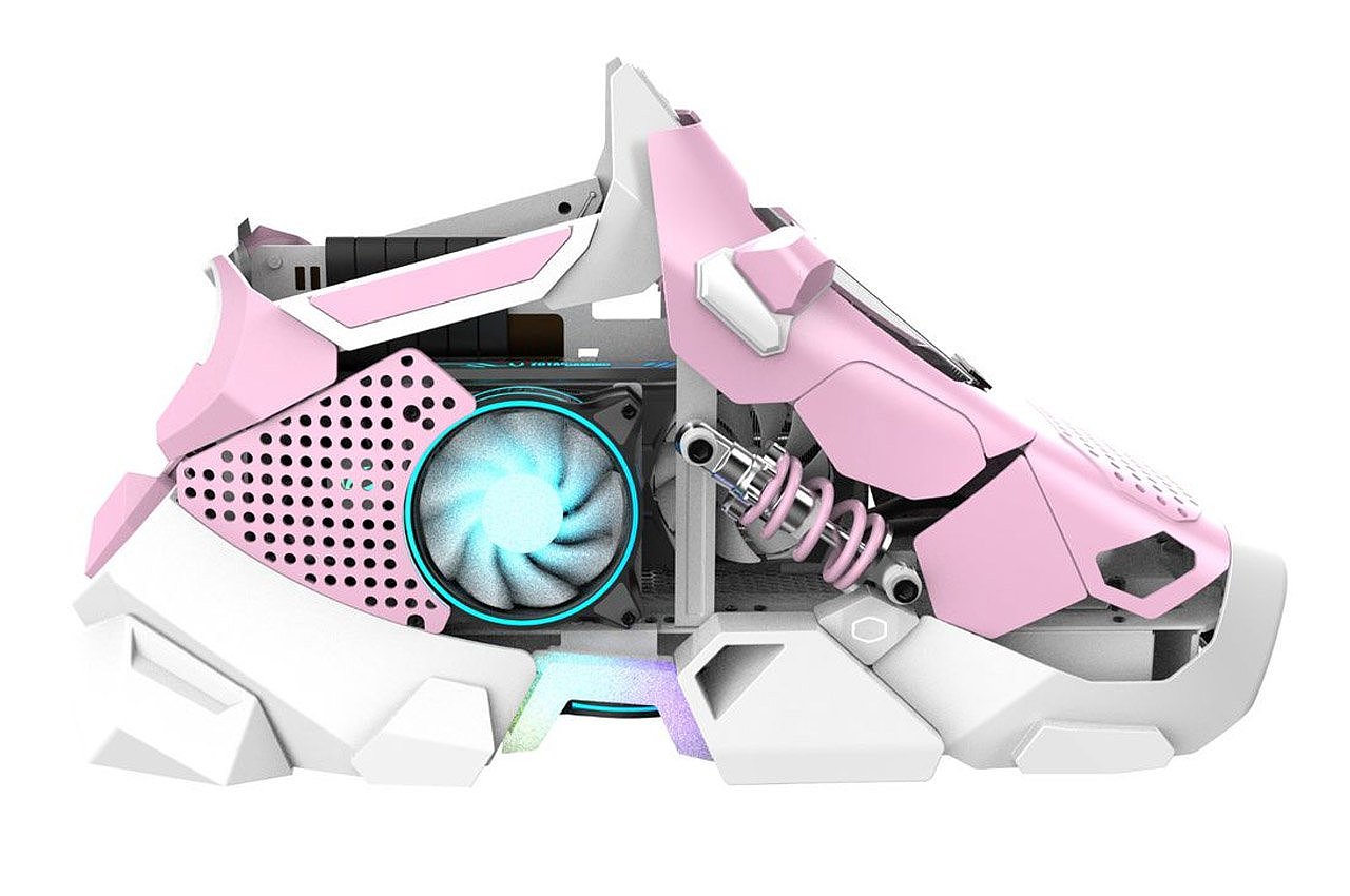 Cooler Master，Sneaker X，Customizable design，PC Case，product design，Encryption design，Computer machine box，shoes，