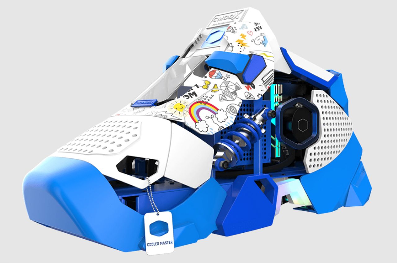 Cooler Master，Sneaker X，Customizable design，PC Case，product design，Encryption design，Computer machine box，shoes，