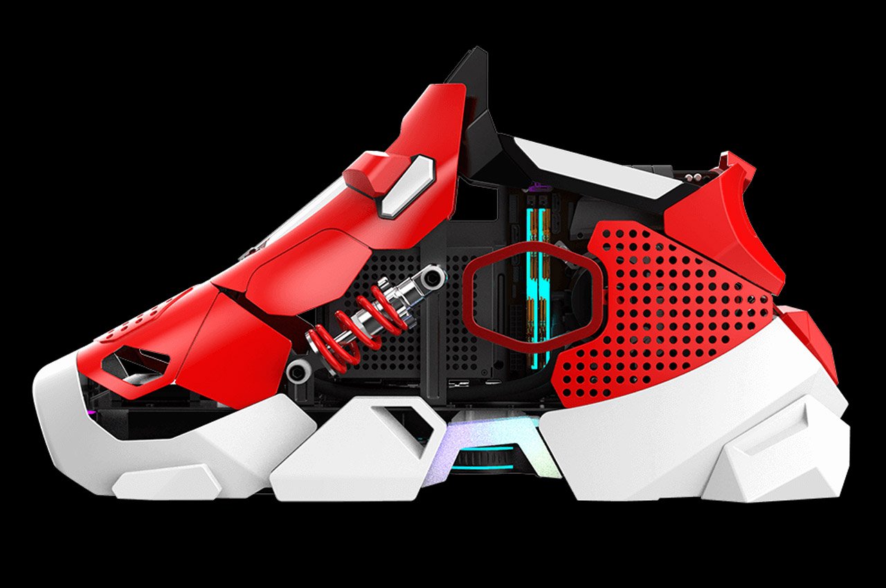 Cooler Master，Sneaker X，Customizable design，PC Case，product design，Encryption design，Computer machine box，shoes，