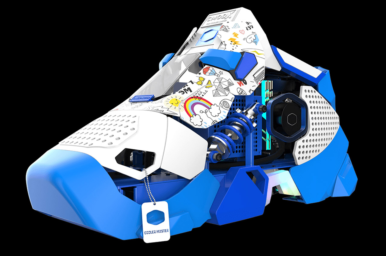 Cooler Master，Sneaker X，Customizable design，PC Case，product design，Encryption design，Computer machine box，shoes，