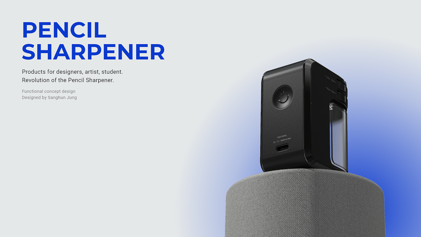 Sanghun Jung，product design，Pencil Sharpener，pencil sharpener，Customizable，