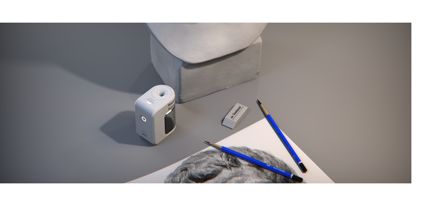 Sanghun Jung，product design，Pencil Sharpener，pencil sharpener，Customizable，