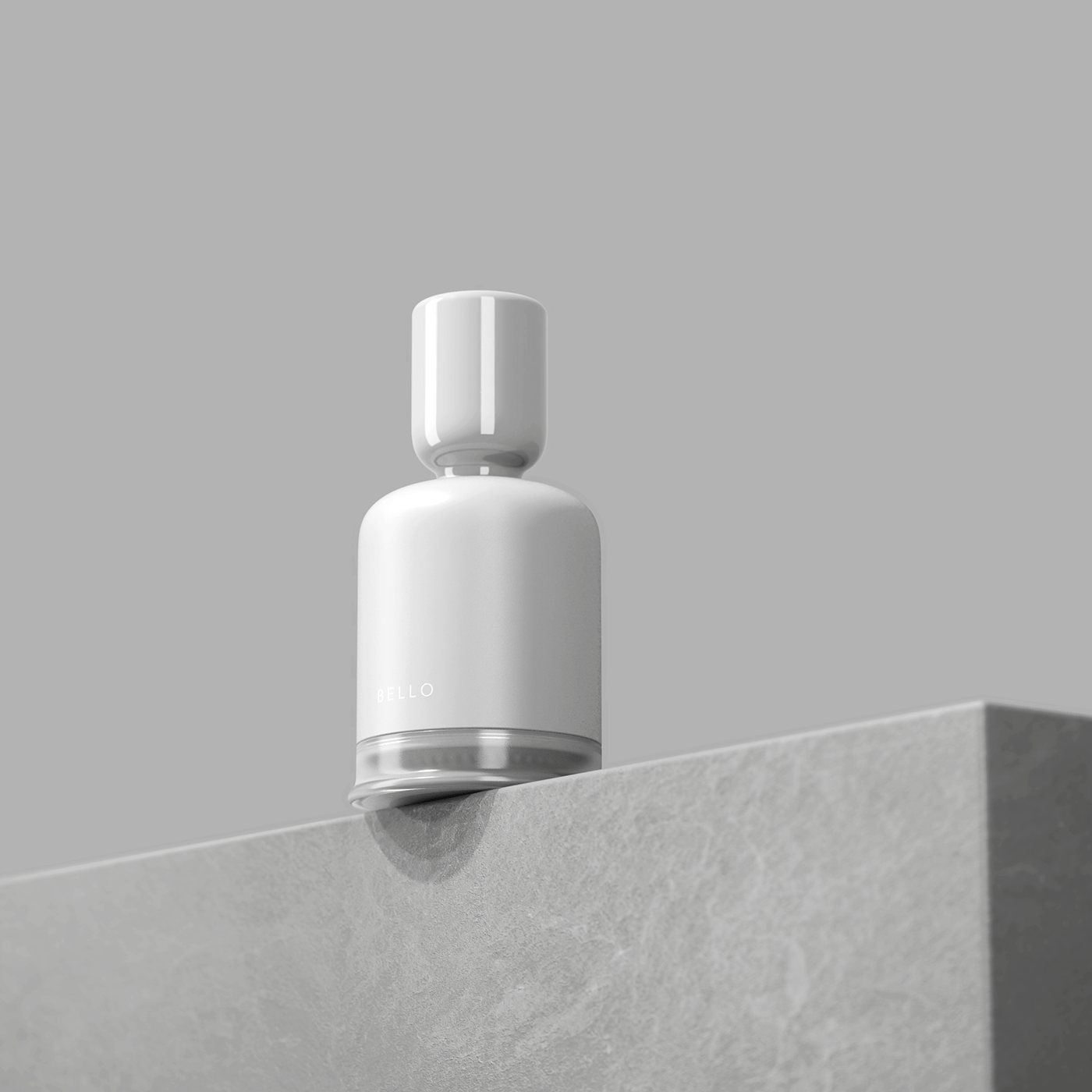 Cleansing massager，product design，Bello，Portable design，Sustainable environmental protection design，Cardboard tube packaging，