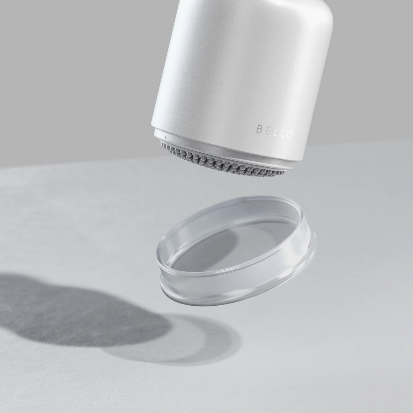 Cleansing massager，product design，Bello，Portable design，Sustainable environmental protection design，Cardboard tube packaging，