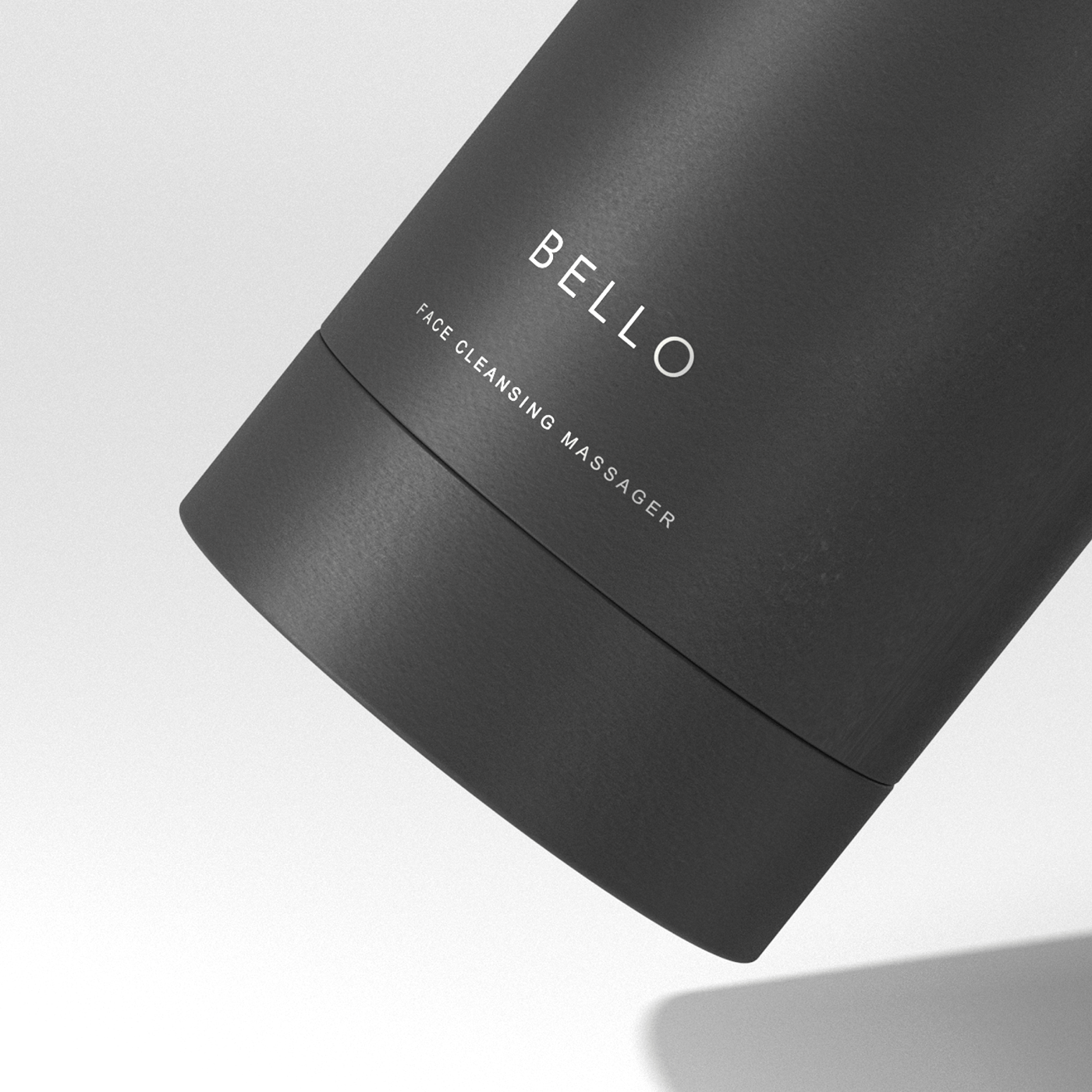 Cleansing massager，product design，Bello，Portable design，Sustainable environmental protection design，Cardboard tube packaging，