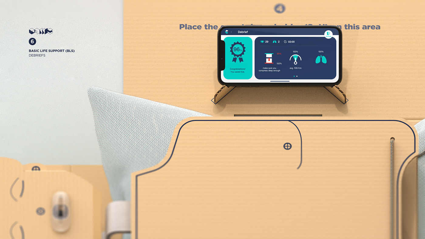 Shuai Li，Autonomous CPR learning experience，sudden cardiac death，product design，Master's thesis，Cannes ，First aid tools，