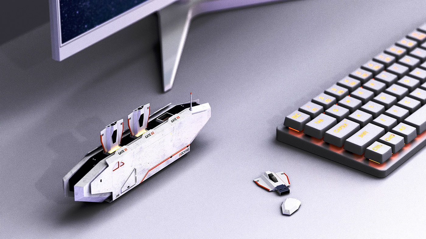 Junwan Woo，Docking，USB hub，product design，