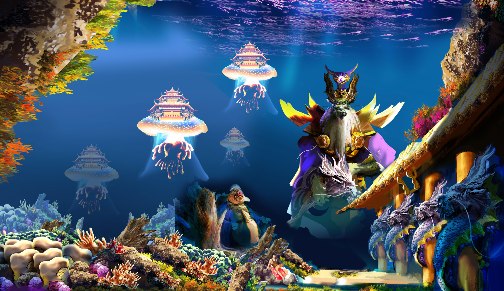 Illustration，conceptual design，