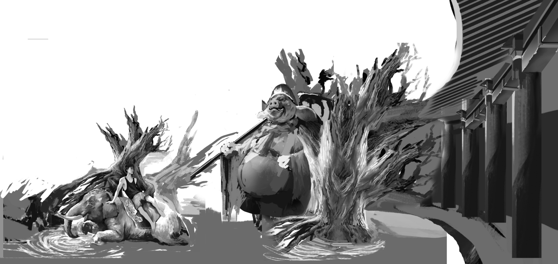 Illustration，conceptual design，