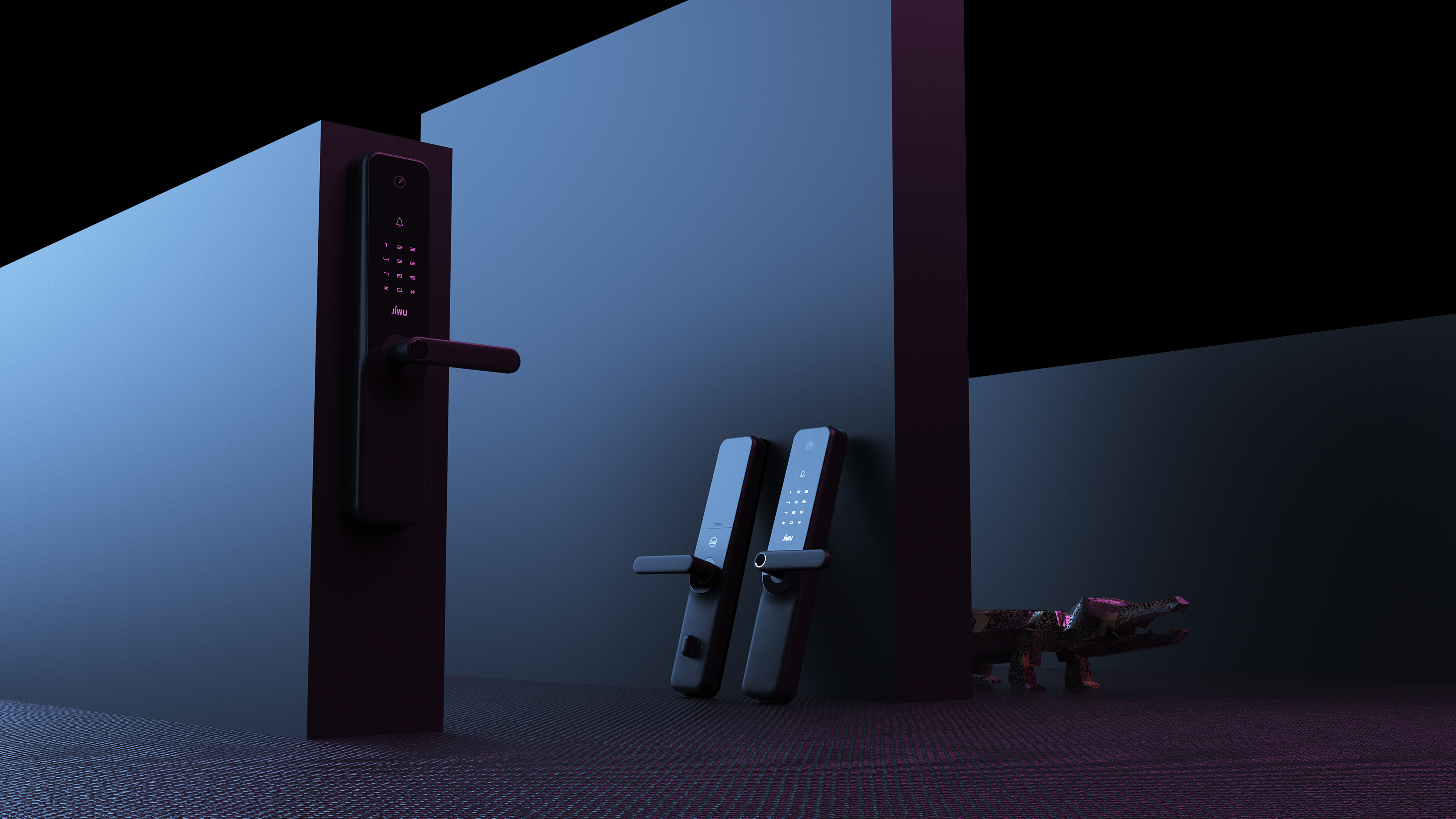 Intelligent door lock, visual door lock，