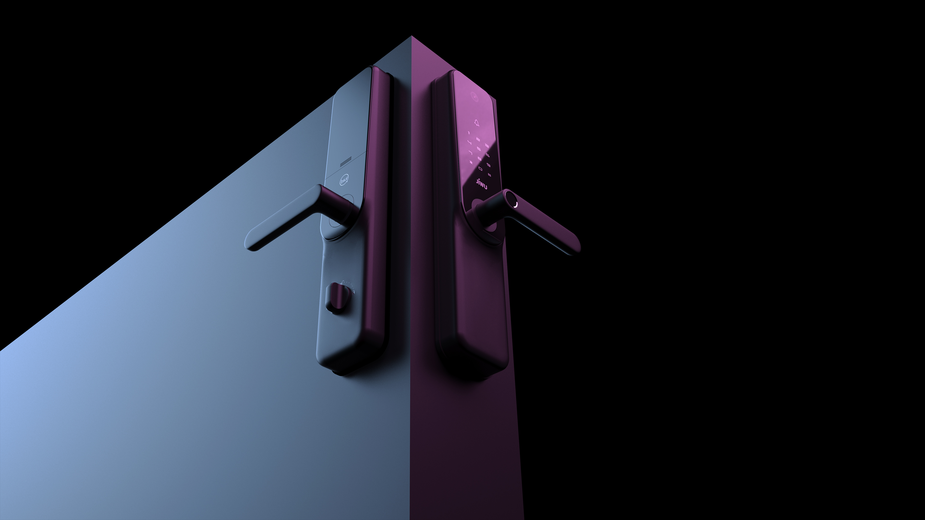 Intelligent door lock, visual door lock，