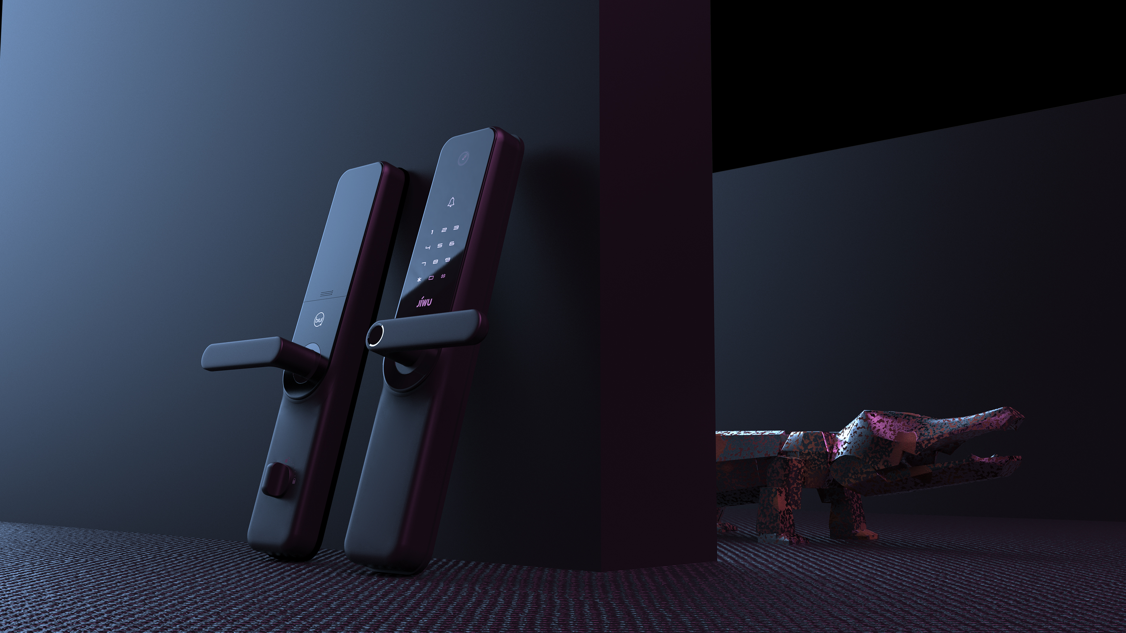 Intelligent door lock, visual door lock，