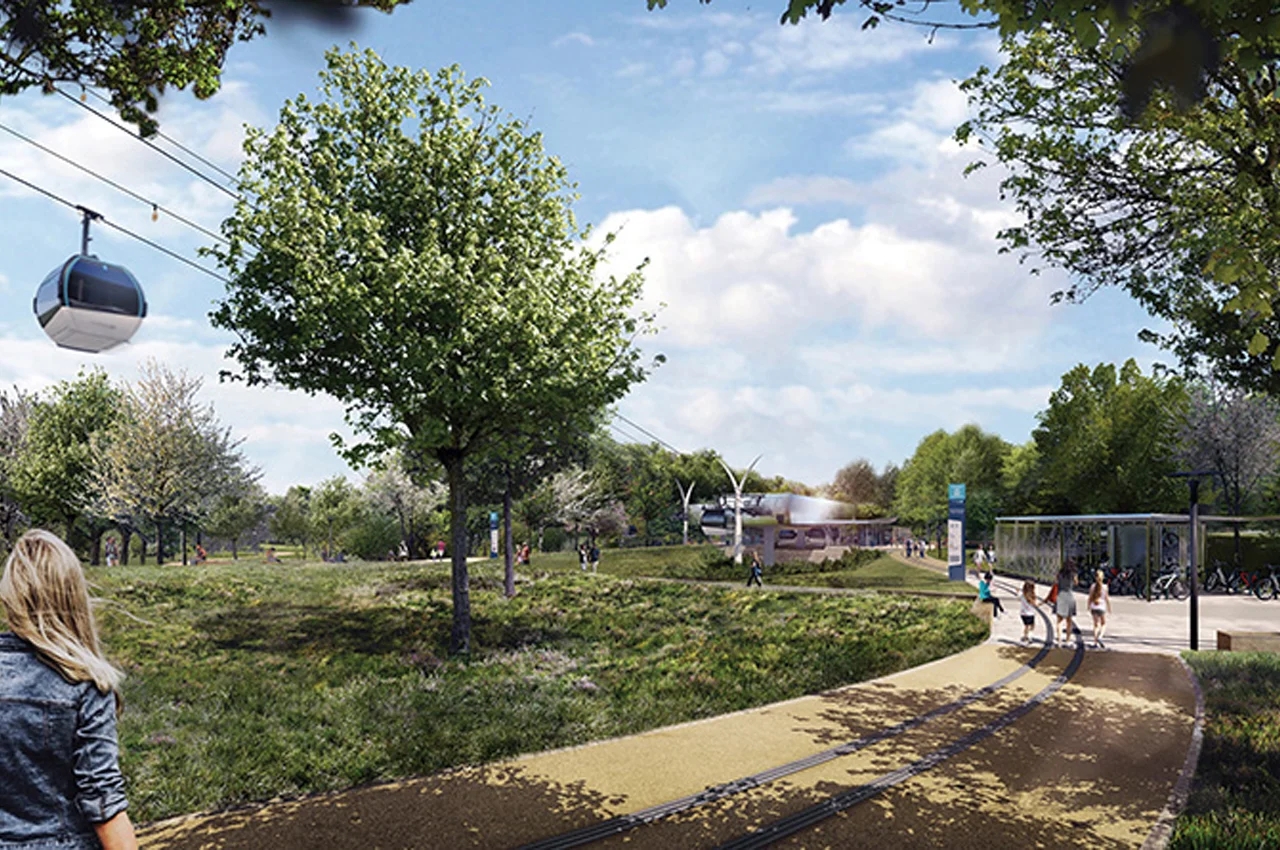 Aerial cable car，AIRBORNE GONDOLA，traffic，