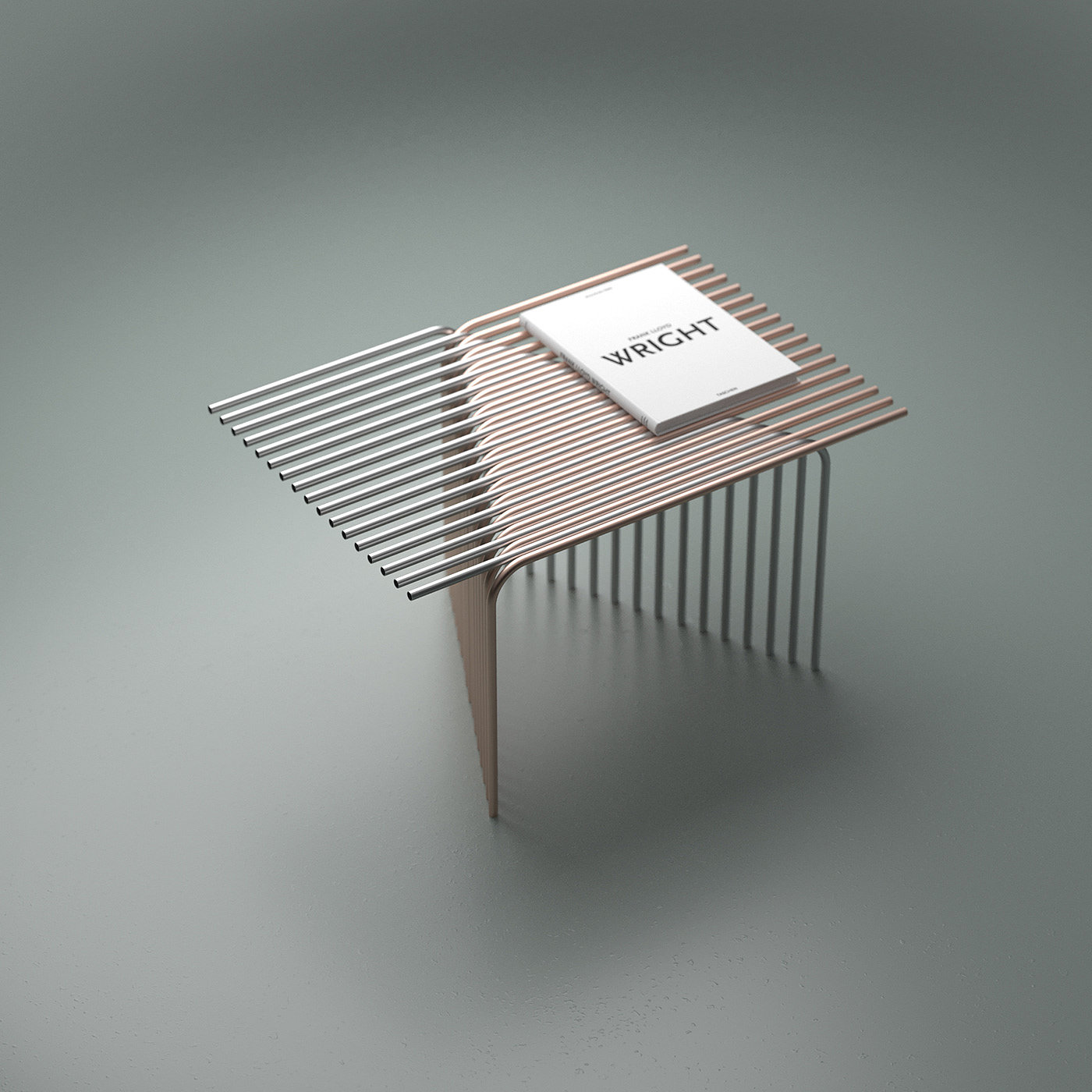 Side table，Side Table，ADDICTED，furniture，Metal material，