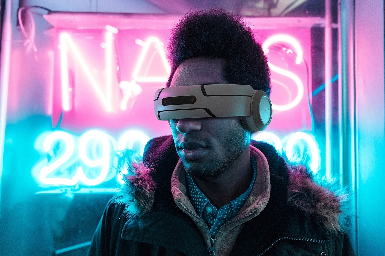 VM Anoop，Hybrid reality headset，Cyberpunk，maya，VR glasses，