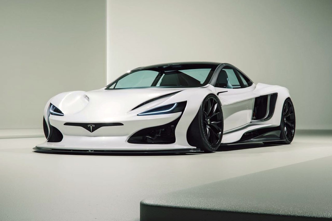 Electric vehicle，automobile，Tesla，concept，