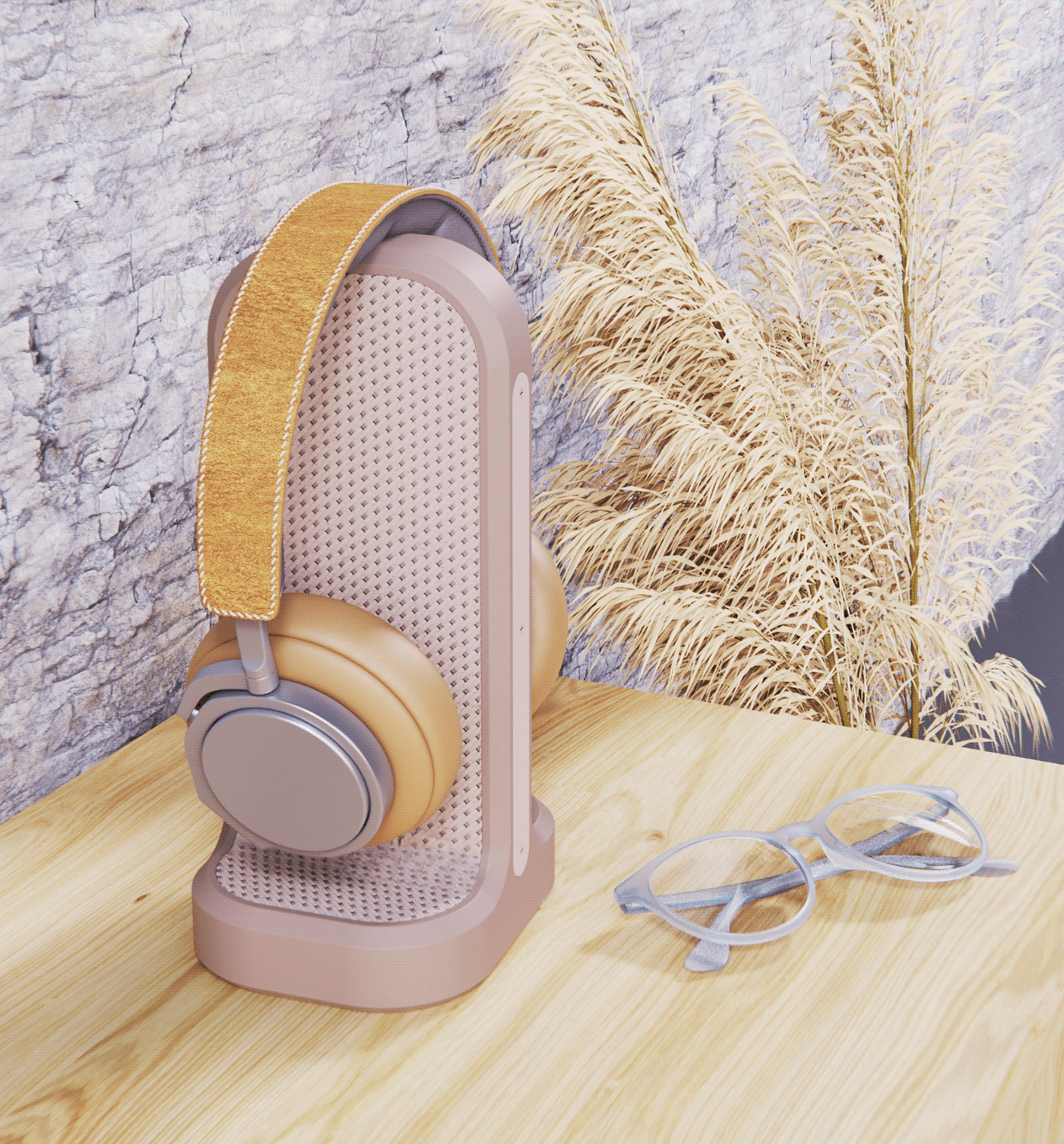 Bracket，headset，3d，