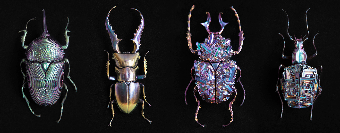 insect，mineral，3D printing，specimen，