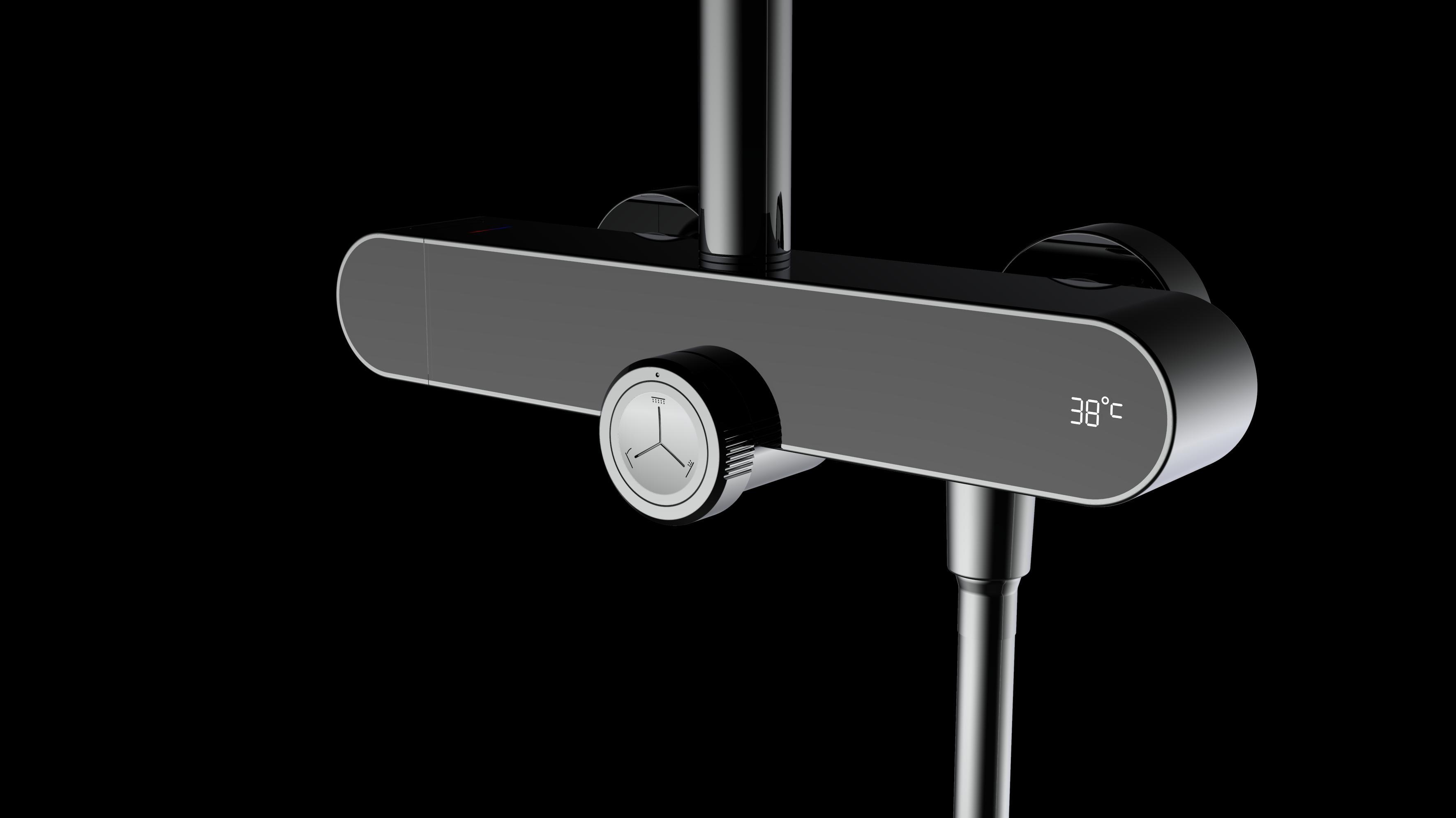 Temperature display, simple shape，