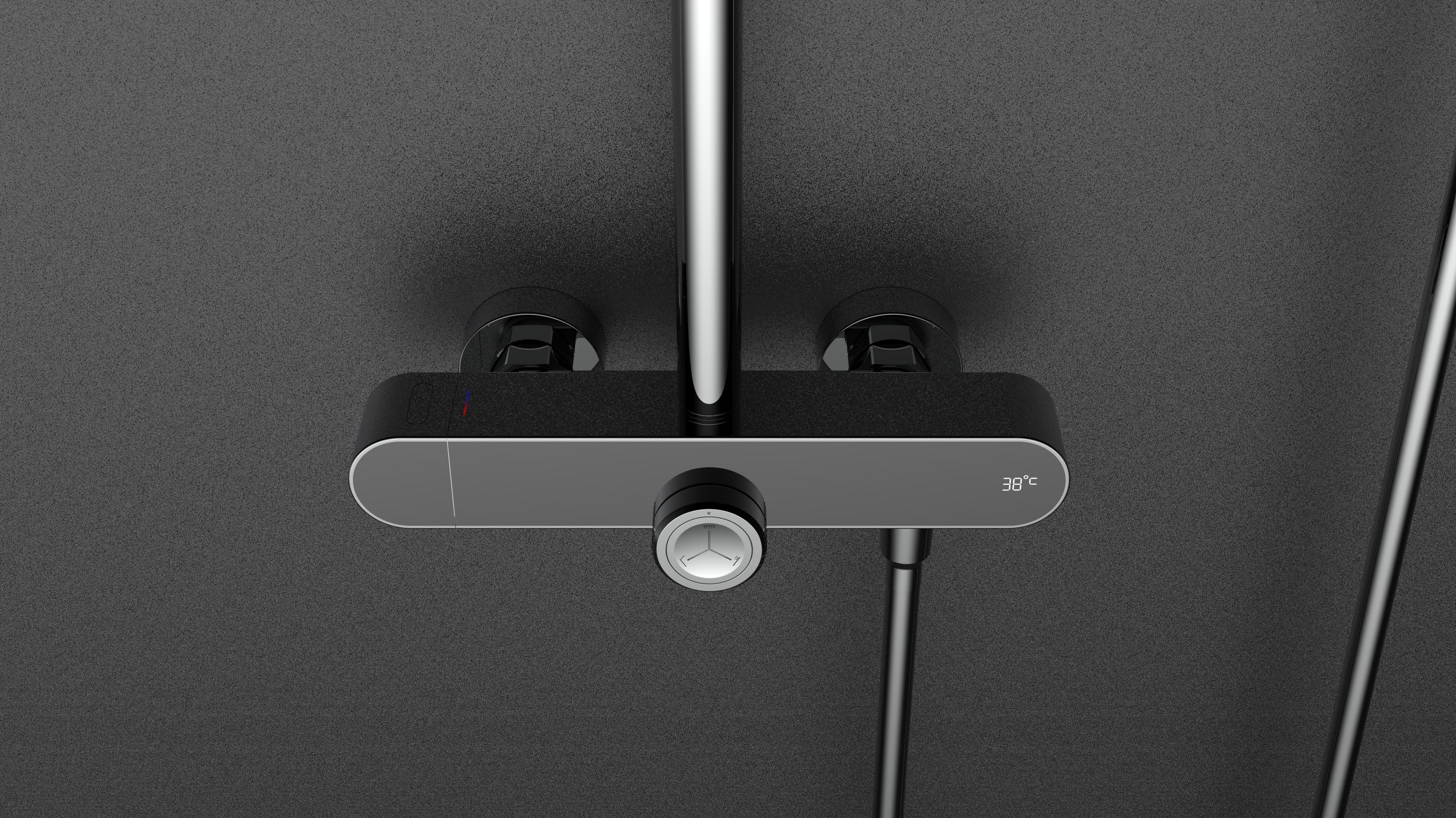 Temperature display, simple shape，