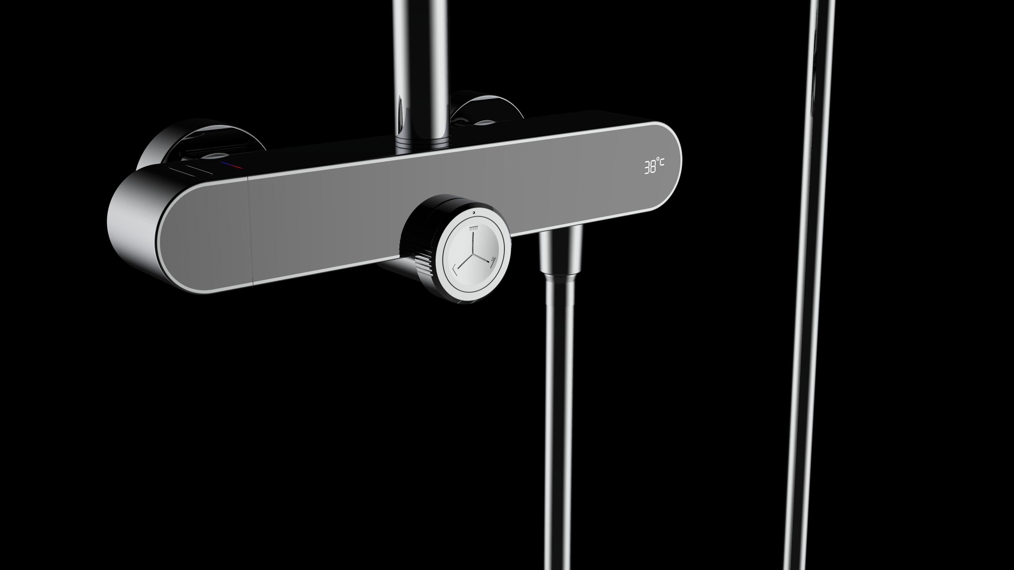 Temperature display, simple shape，