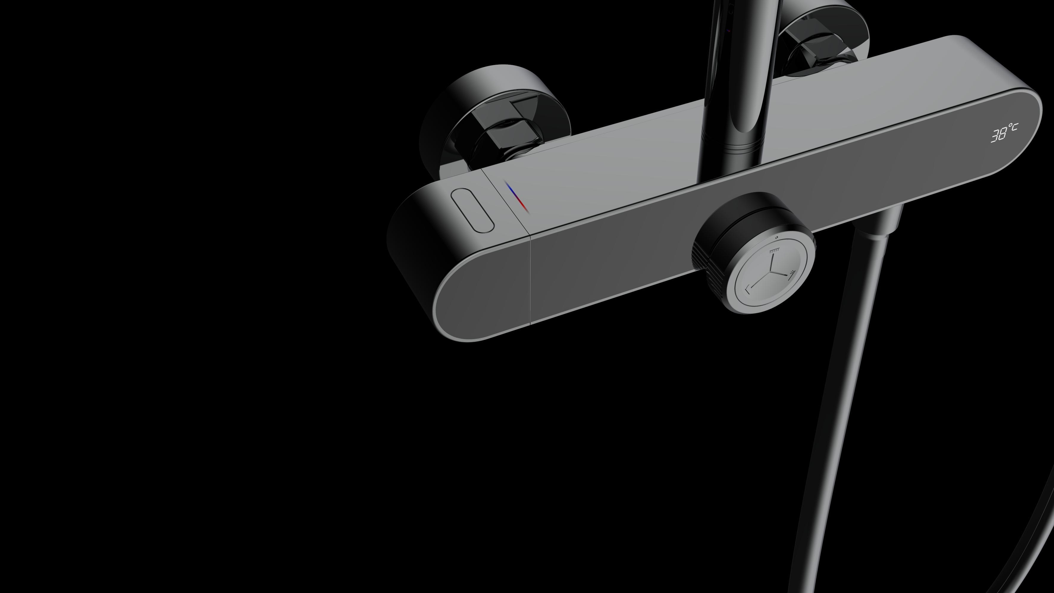 Temperature display, simple shape，