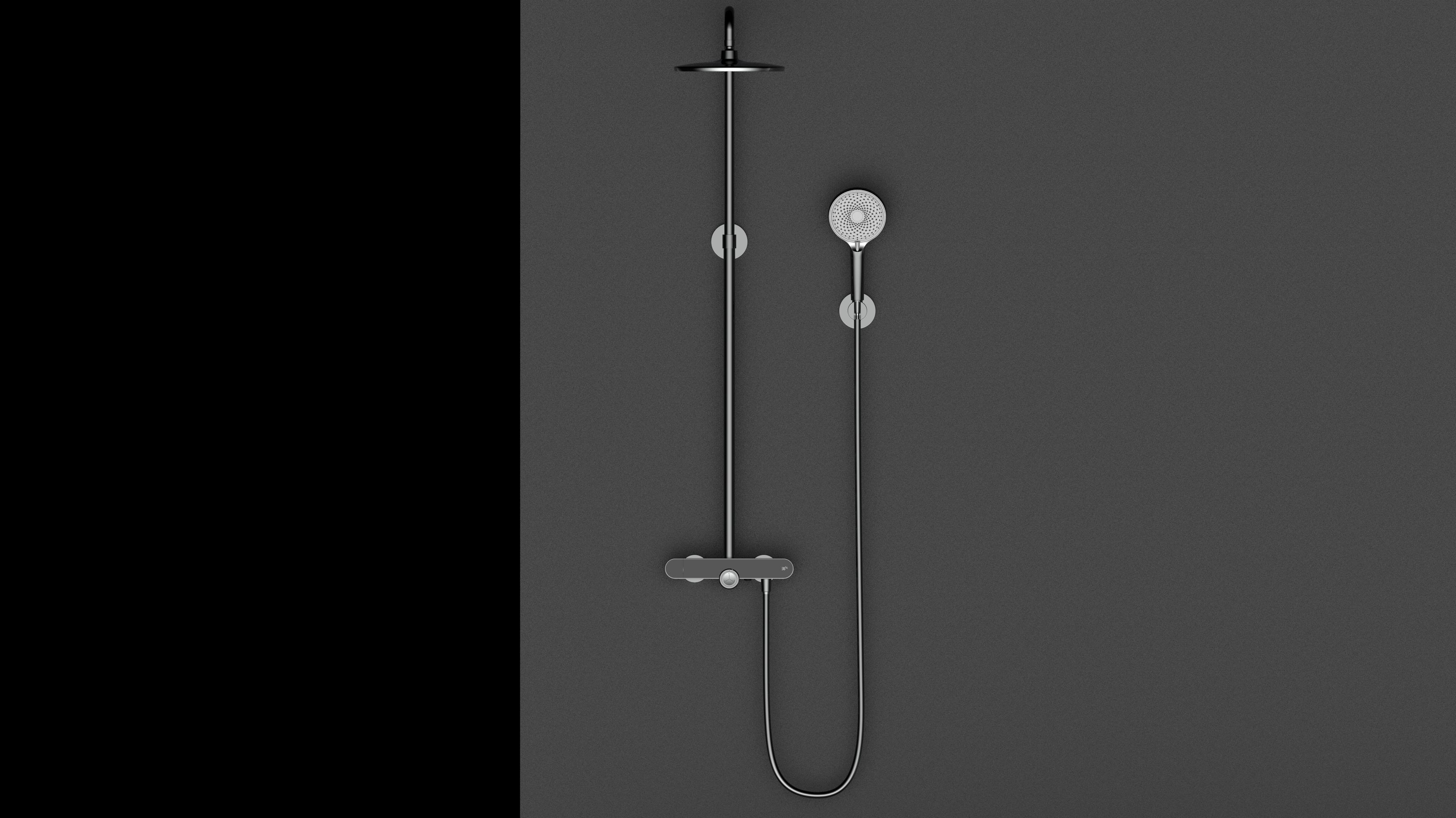 Temperature display, simple shape，