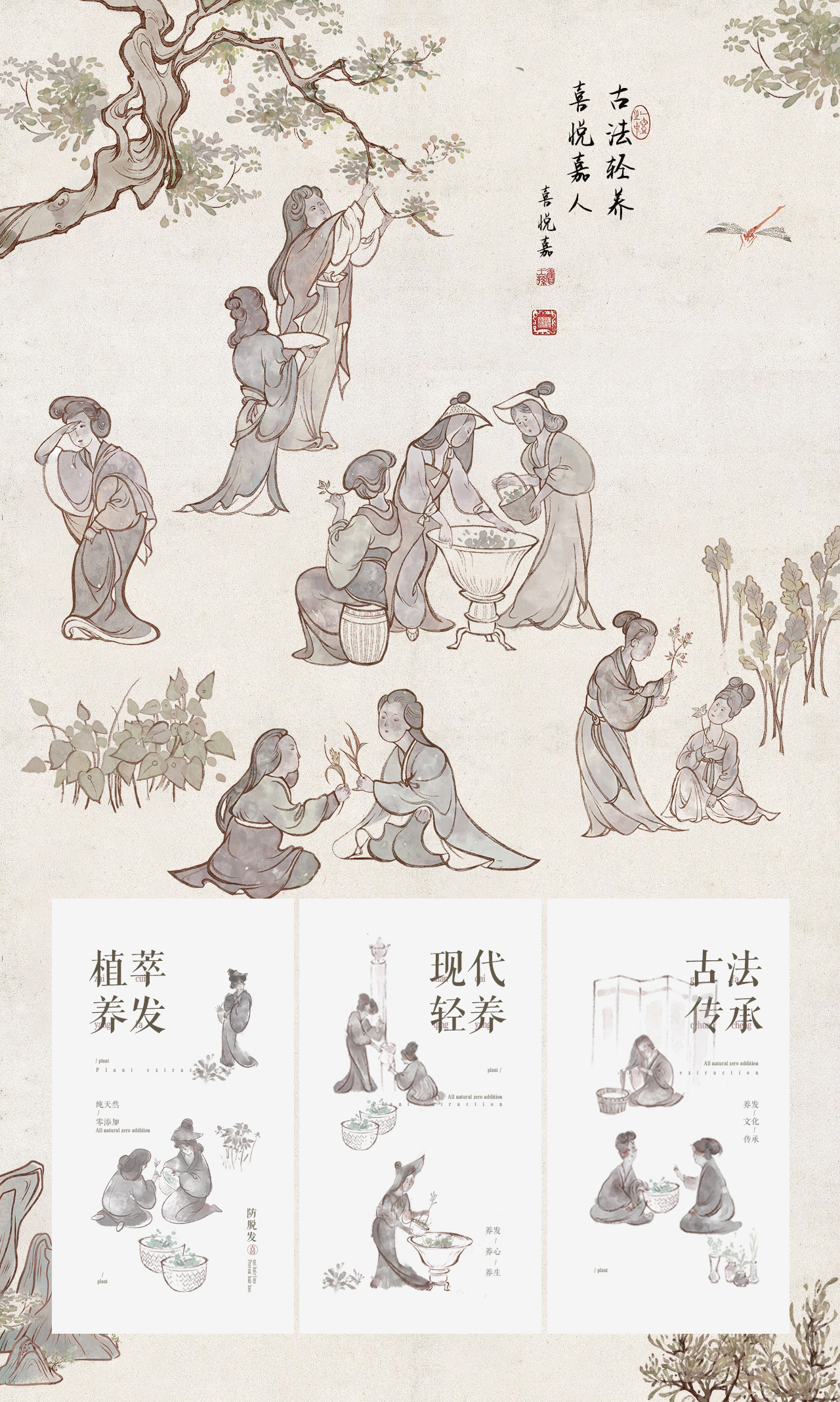 A beauty care, shampoo，