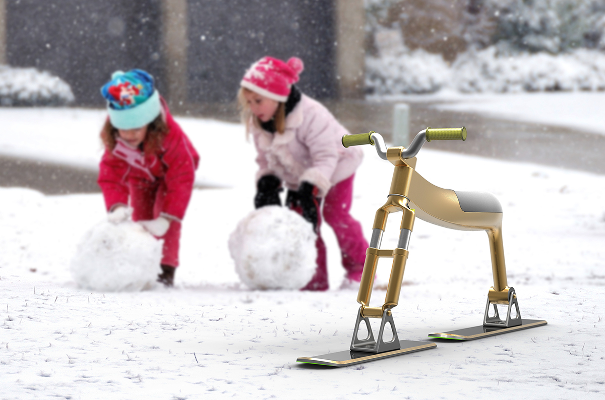 Amphibious bicycle，Children's car，sled，product design，Applicable in four seasons，
