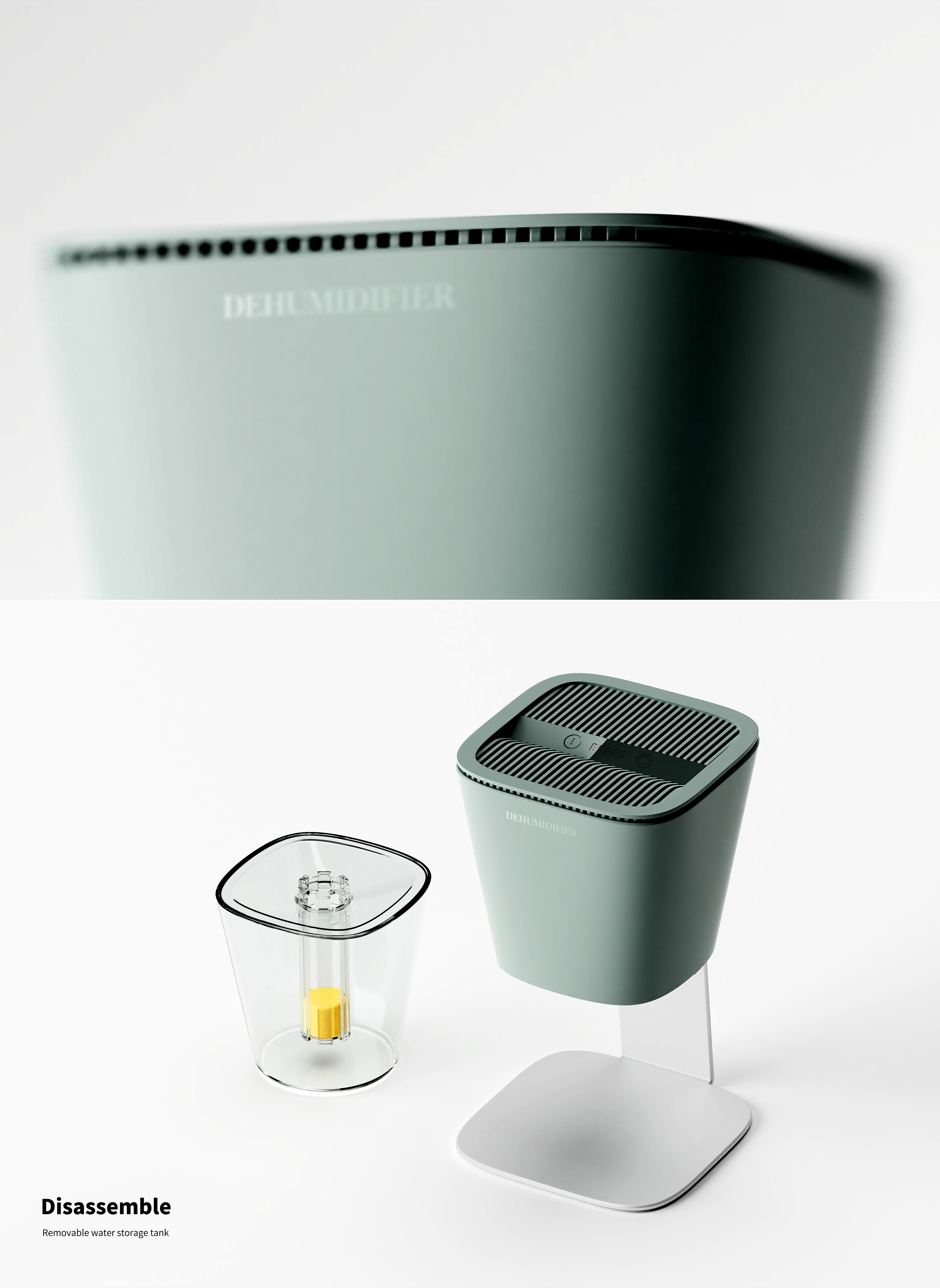 dehumidifier，light，aluminium alloy，funnel，desktop，Wang Duoyu，