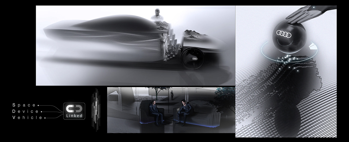 audi，black，conceptual design，Automobile design，