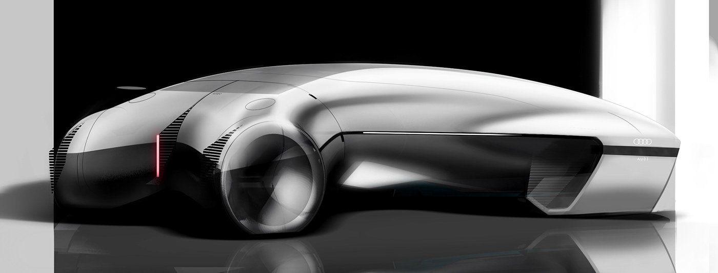 audi，black，conceptual design，Automobile design，