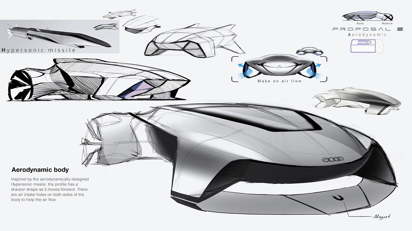 audi，black，conceptual design，Automobile design，