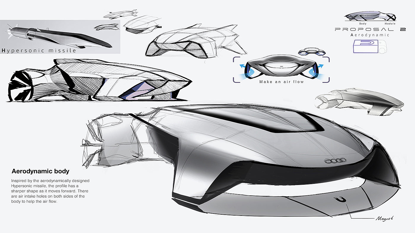 audi，black，conceptual design，Automobile design，