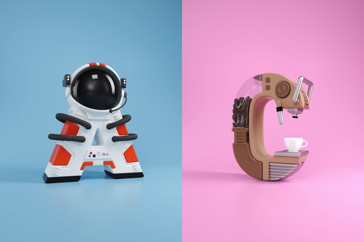 NFT，Virtual currency，letter，3d，