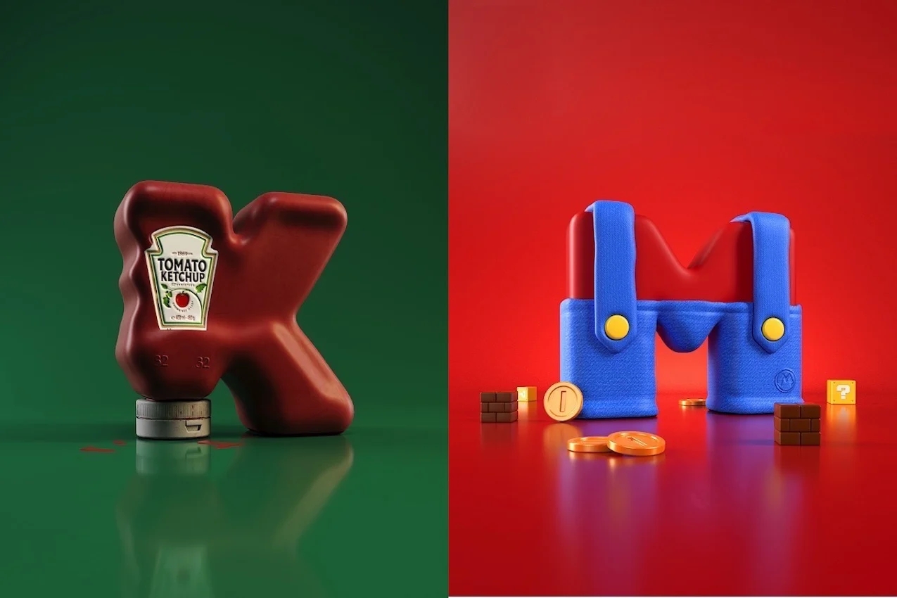 NFT，Virtual currency，letter，3d，