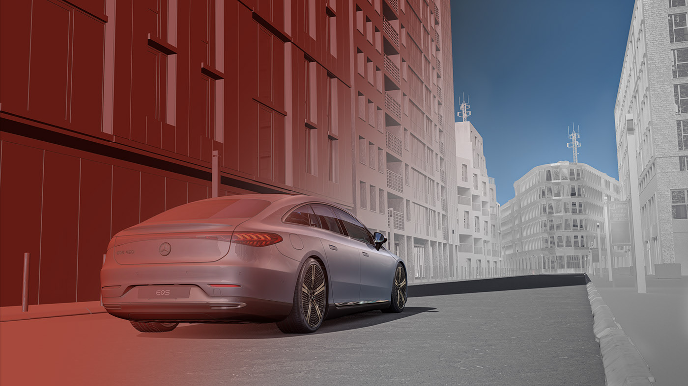 v-ray，EQS，cgi，Mercedes Benz，CGI renderings，
