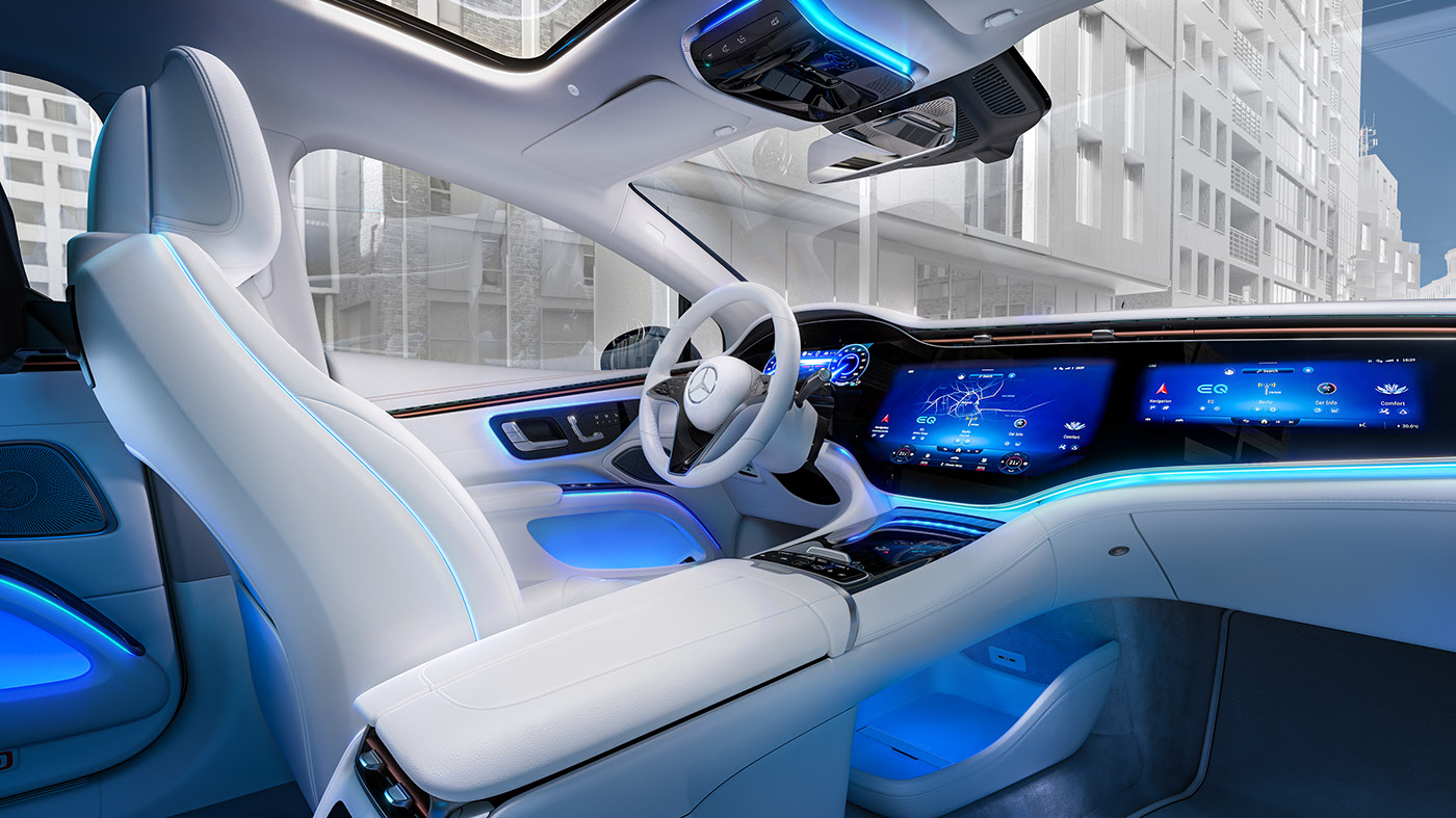 v-ray，EQS，cgi，Mercedes Benz，CGI renderings，