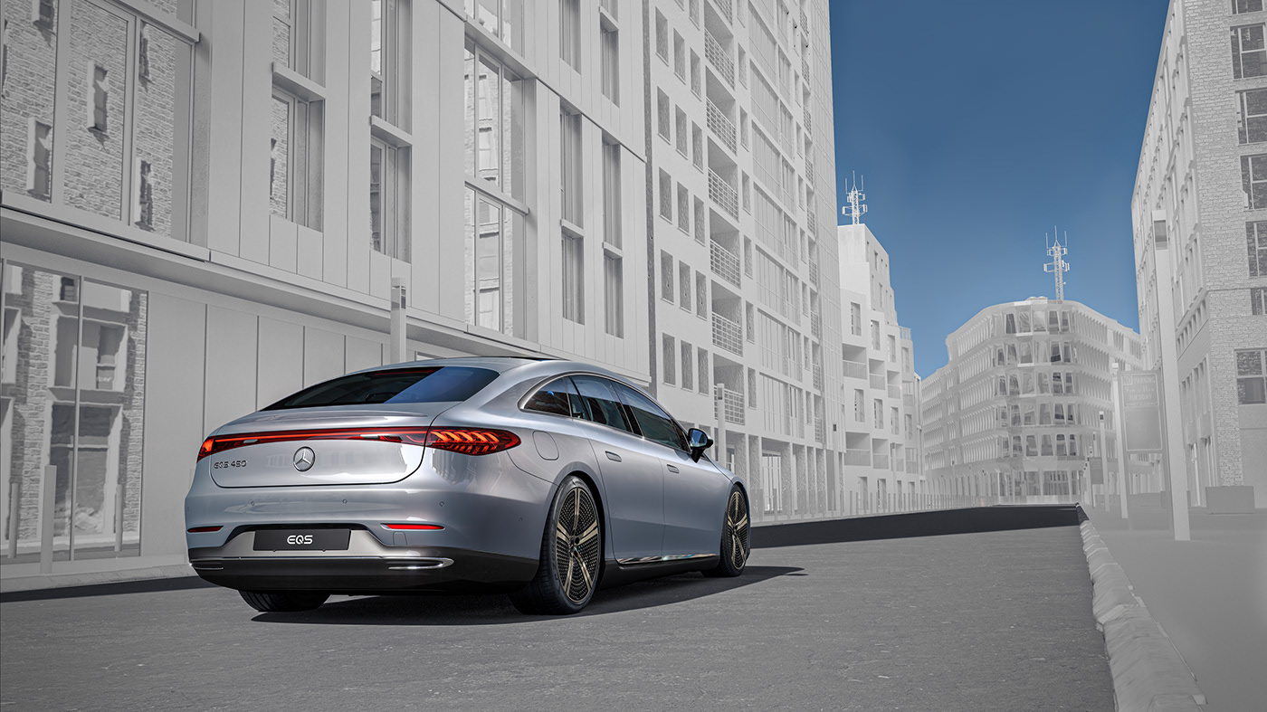 v-ray，EQS，cgi，Mercedes Benz，CGI renderings，