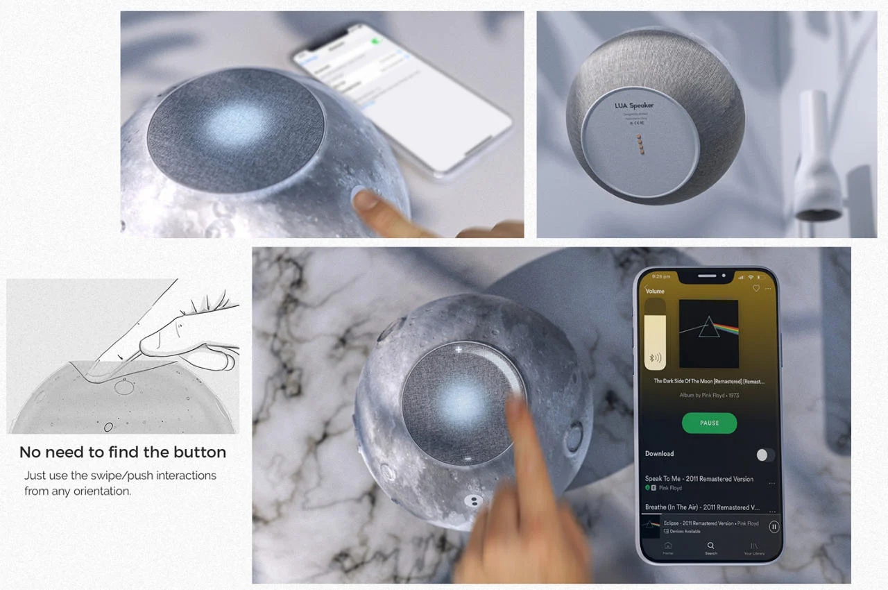 speaker，Moon，originality，loudspeaker box，spherical，