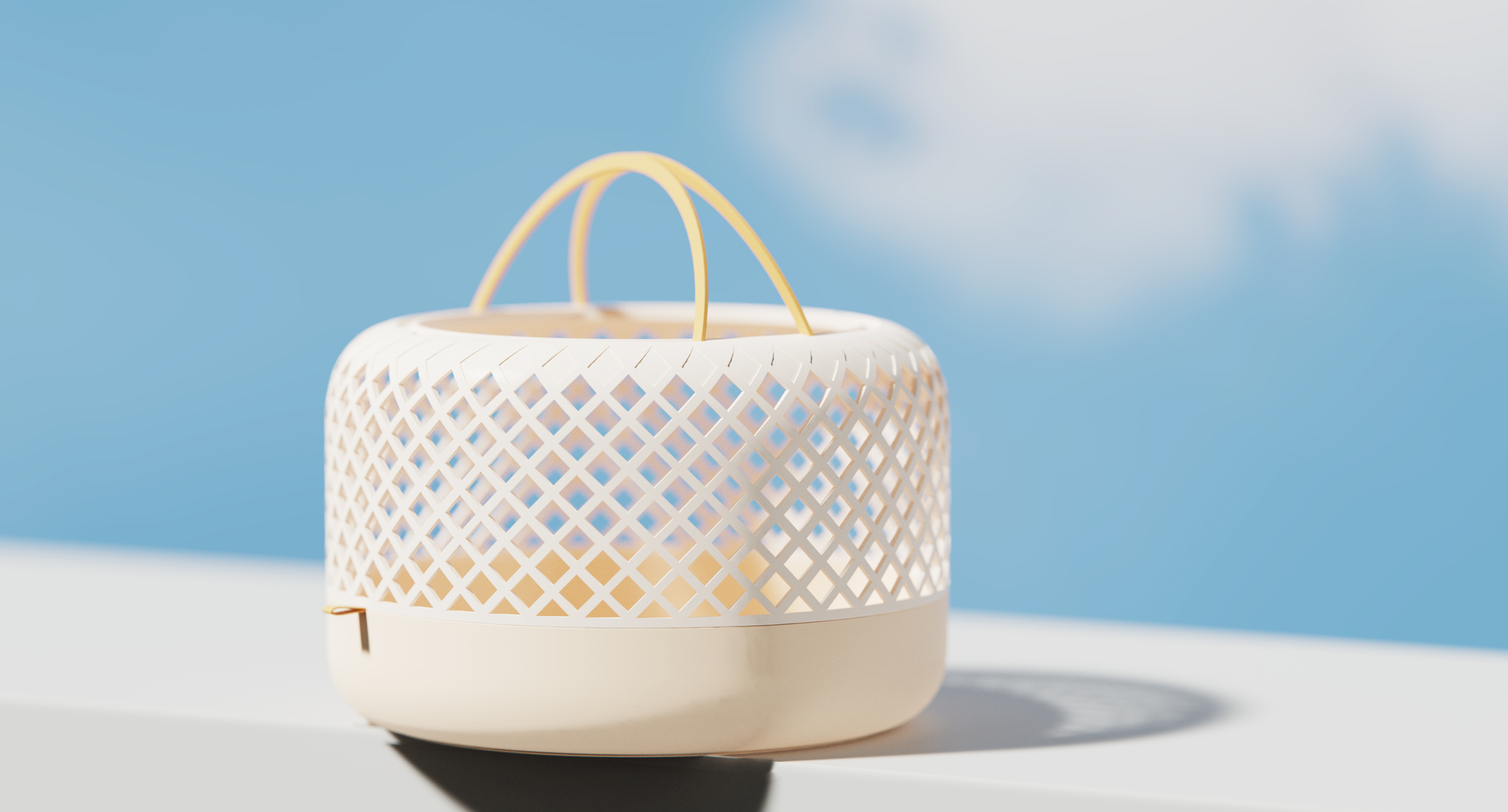 Handle，trash can，grid，Dirty clothes basket，cage，sky，Sweet，texture，Handle，trash can，grid，