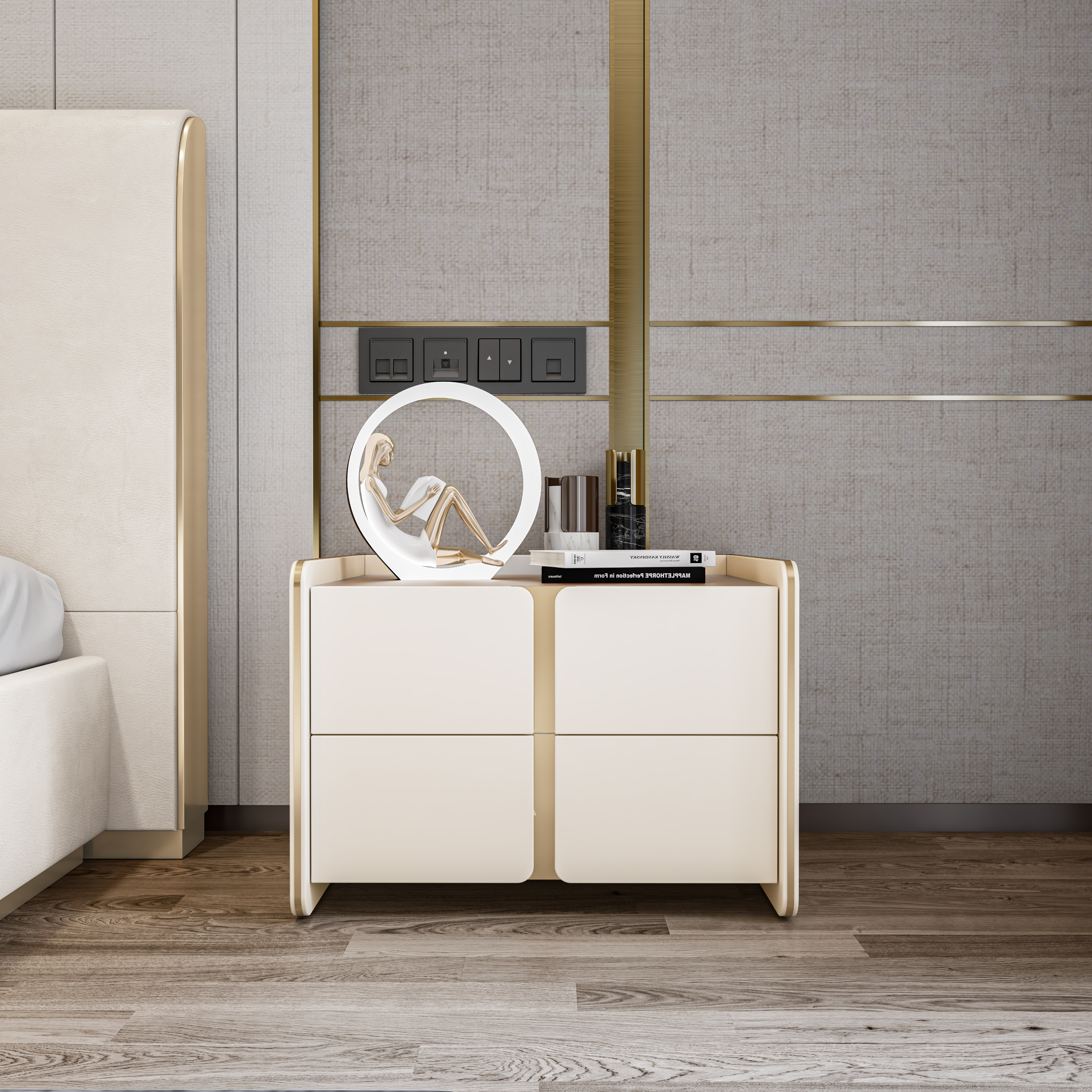 furniture，bedroom，Realistic，Render，