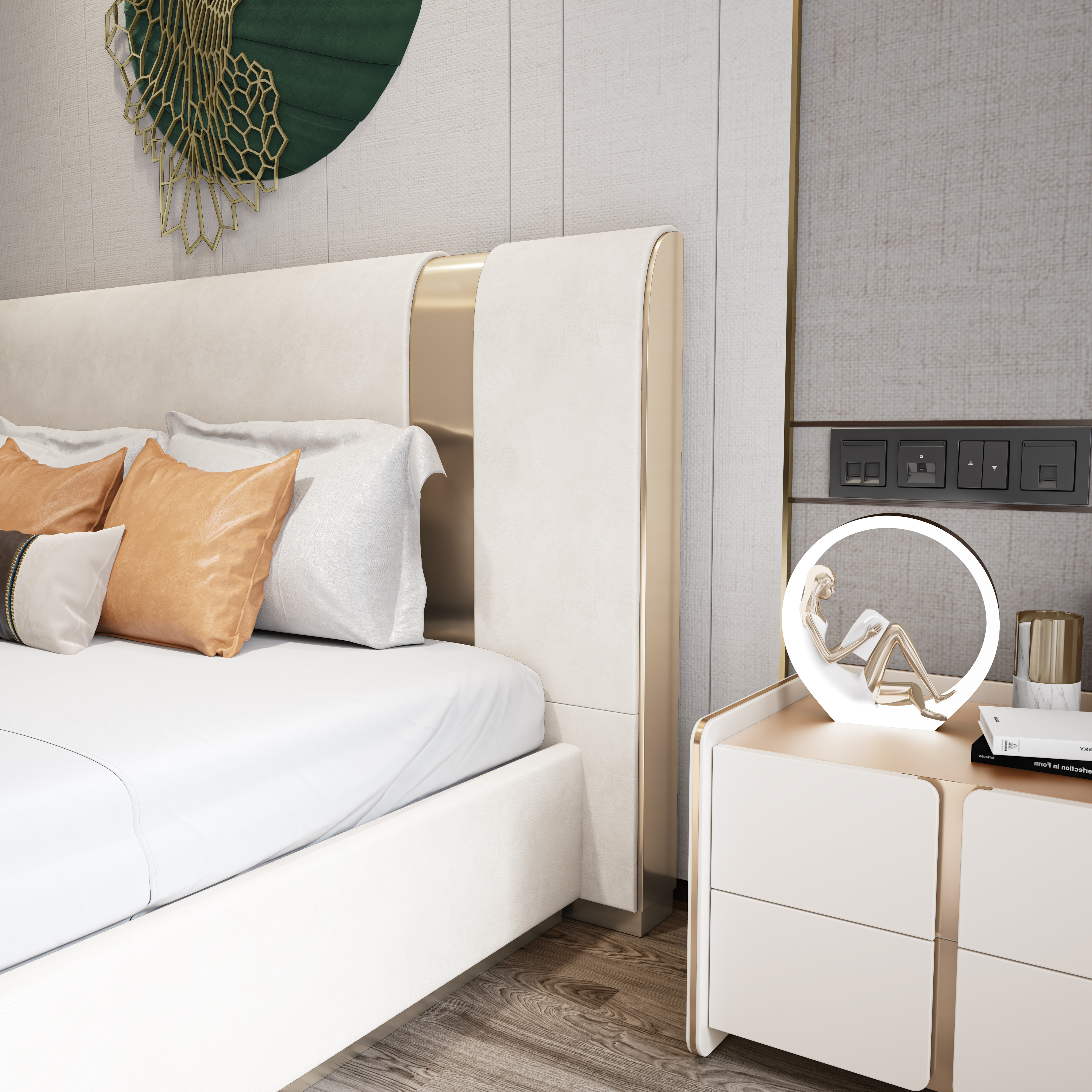 furniture，bedroom，Realistic，Render，